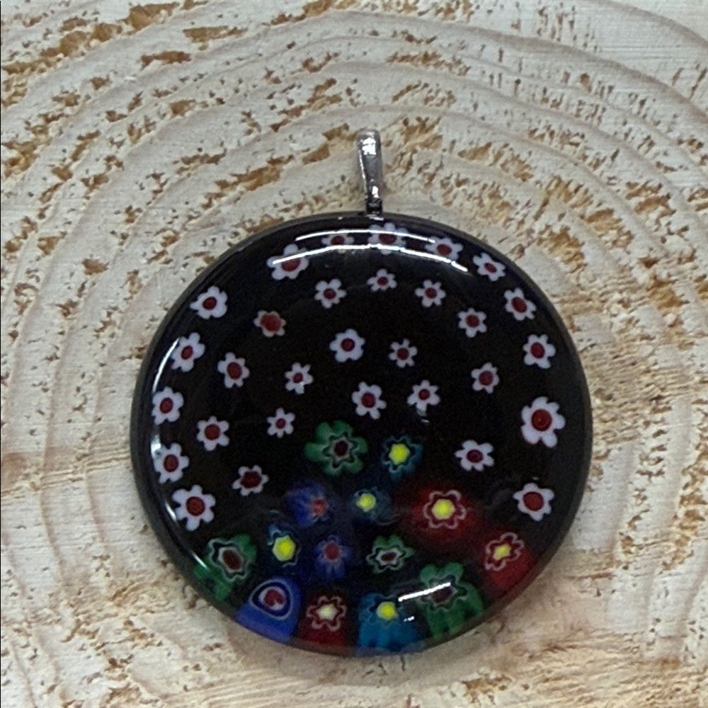 Floral Glass Pendant
